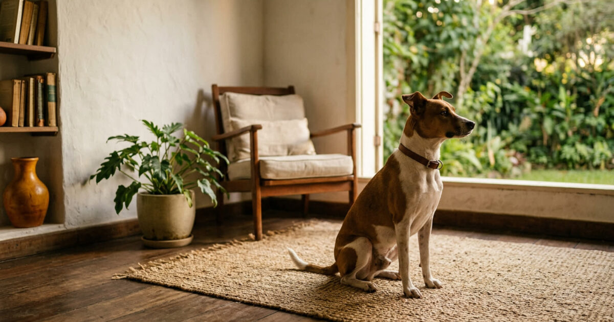 Cachorro faz xixi no tapete da sala: o que fazer